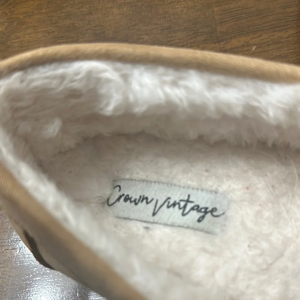 Cozy Tan Kids Slippers